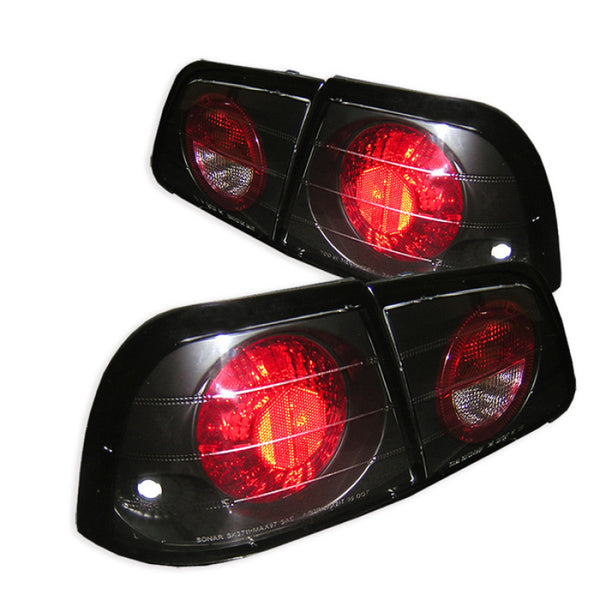 Spyder Nissan Maxima 97-99 Euro Style Tail Lights Black ALT-YD 