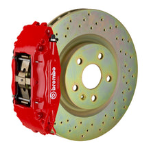Load image into Gallery viewer, Brembo 16+ Camaro LS/LT/SS Front GT BBK 6 Piston Cast 355x32 1pc Rotor Drilled-Red