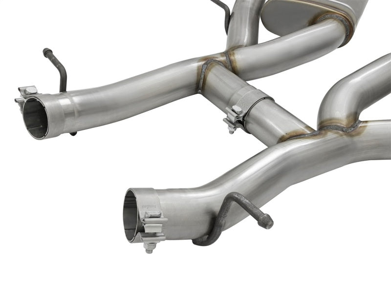 aFe MACHForce XP 3in 304 SS Axle-Back Dual Exhaust (NPP) w/ Polished Tips 16-17 Camro SS V8-6.2L