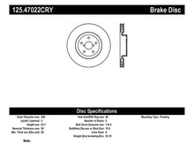 Load image into Gallery viewer, Stoptech 05-07 Subaru Impreza WRX Sti Front High Carbon CRYO-STOP Rotor