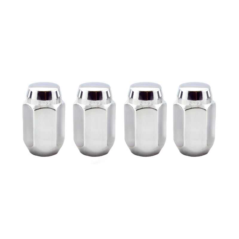 McGard Hex Lug Nut (Cone Seat) 1/2-20 / 13/16 Hex / 1.5in. Length (4-Pack) - Chrome