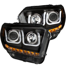 Load image into Gallery viewer, ANZO 2014-2015 Toyota Tundra Projector Headlights w/ U-Bar Black w/ DRL