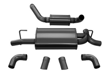 Load image into Gallery viewer, Corsa 18+ Jeep Wrangler JL 2.5in Dual Rear Turn Down Exit Black Touring Axle-Back Exhaust