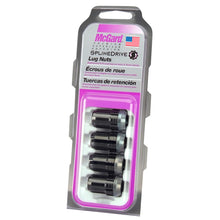 Load image into Gallery viewer, McGard SplineDrive Lug Nut (Cone Seat) M12X1.5 / 1.24in. Length (4-Pack) - Black (Req. Tool)