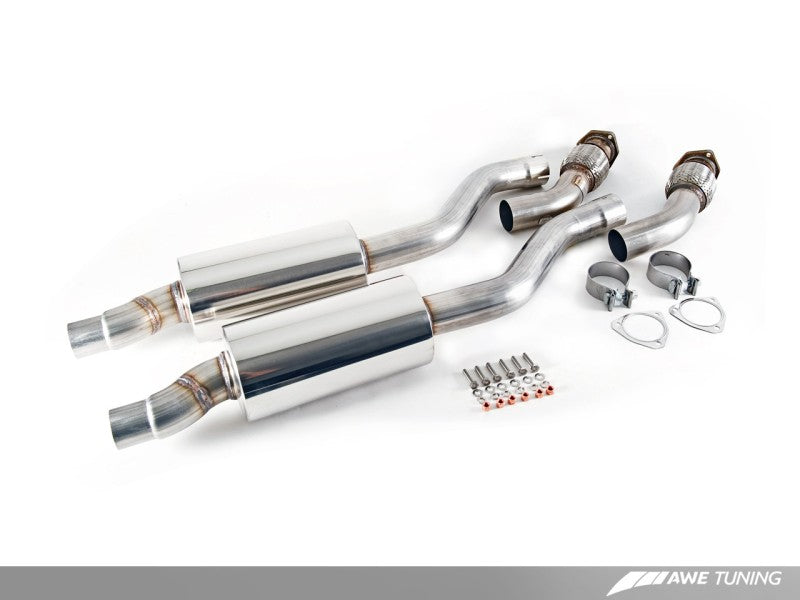 AWE Tuning Audi B8 3.2L Resonated Performance Downpipes for A4 / A5