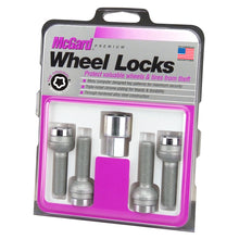 Load image into Gallery viewer, McGard Wheel Lock Bolt Set - 4pk. (Radius Seat) M12X1.5 / 17mm Hex / 20.6mm Shank Length - Chrome