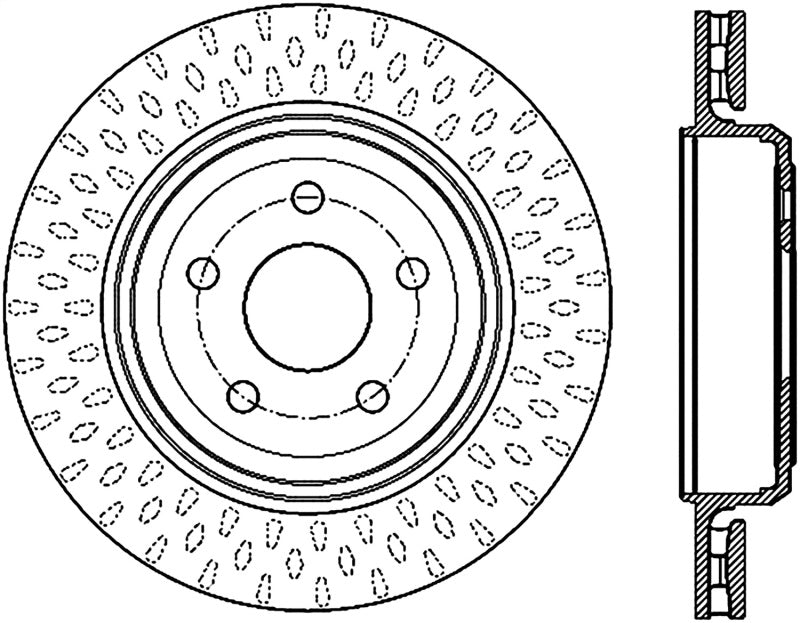 StopTech 12-13 Jeep SRT8 Rear Right Slotted Sport Brake Rotor