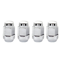 Load image into Gallery viewer, McGard Hex Lug Nut (Cone Seat Bulge Style) 7/16-20 / 3/4 Hex / 1.45in. Length (4-Pack) - Chrome