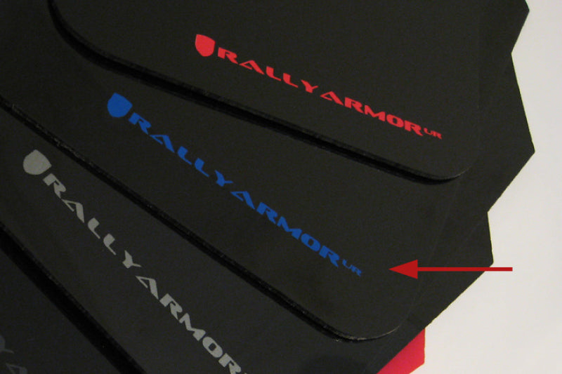 Rally Armor 02-07 Subaru WRX/STI/RS/2.5i (wagons req mod) UR Black Mud Flap w/ Blue Logo