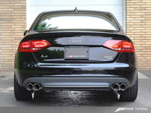 Load image into Gallery viewer, AWE Tuning Audi B8 A4 Touring Edition Exhaust - Quad Tip Polished Silver Tips