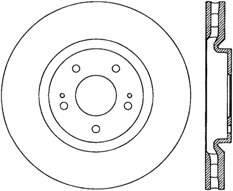 StopTech Slotted & Drilled Sport Brake Rotor