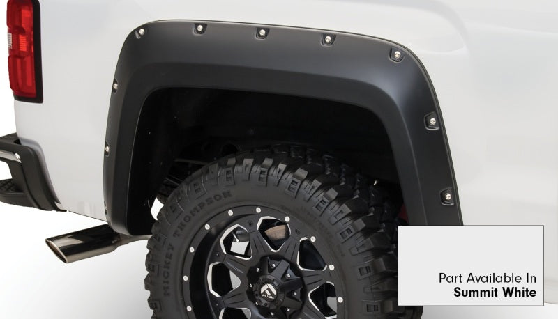 Bushwacker 15-15 GMC Sierra 1500 Pocket Style Flares 4pc - Summit White