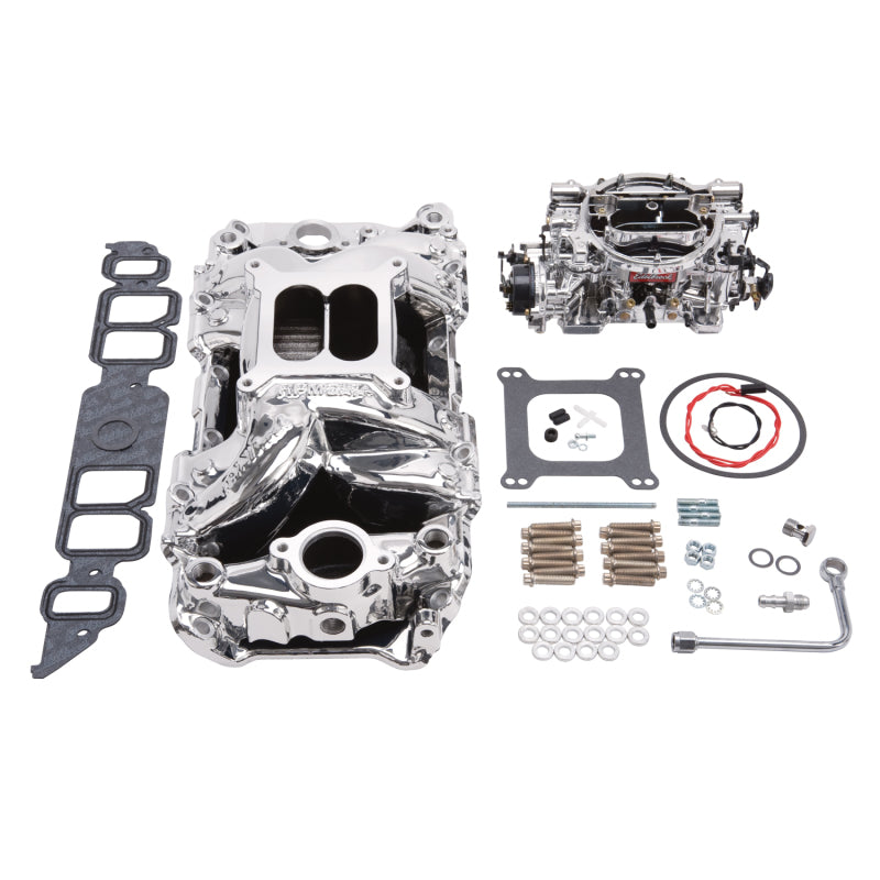 Edelbrock Manifold And Carb Kit Performer RPM Air-Gap Big Block Chevrolet Rectangular Port