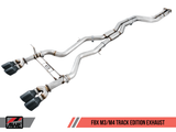 AWE Tuning BMW F8X M3/M4 Non-Resonated Track Edition Exhaust - Chrome Silver Tips (102mm)