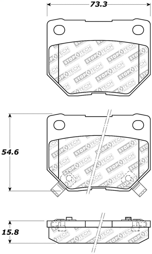 StopTech Street Select Brake Pads - Front/Rear