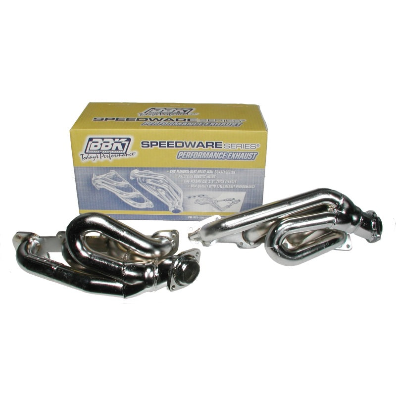 BBK 04-08 Dodge Ram 5.7 Hemi Shorty Tuned Length Exhaust Headers - 1-3/4 Chrome