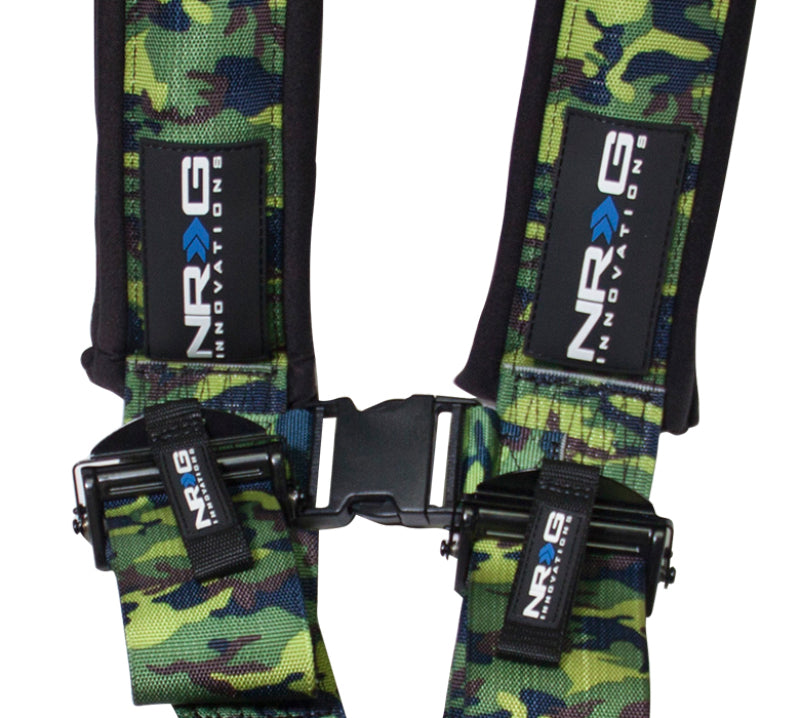 NRG SFI 16.1 5pt 3in. Seat Belt Harness/ Latch Link - Camo