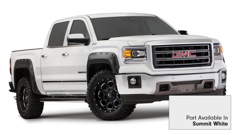 Bushwacker 15-15 GMC Sierra 1500 Pocket Style Flares 4pc - Summit White