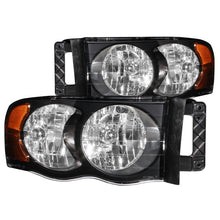 Load image into Gallery viewer, ANZO 2002-2005 Dodge Ram 1500 Crystal Headlights Black
