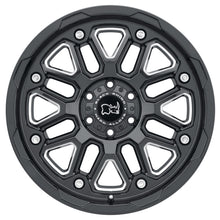 Load image into Gallery viewer, Black Rhino Hollister 17x9.5 6x139.7 ET-18 CB 112.1 Gloss Black w/Milled Spoke Wheel