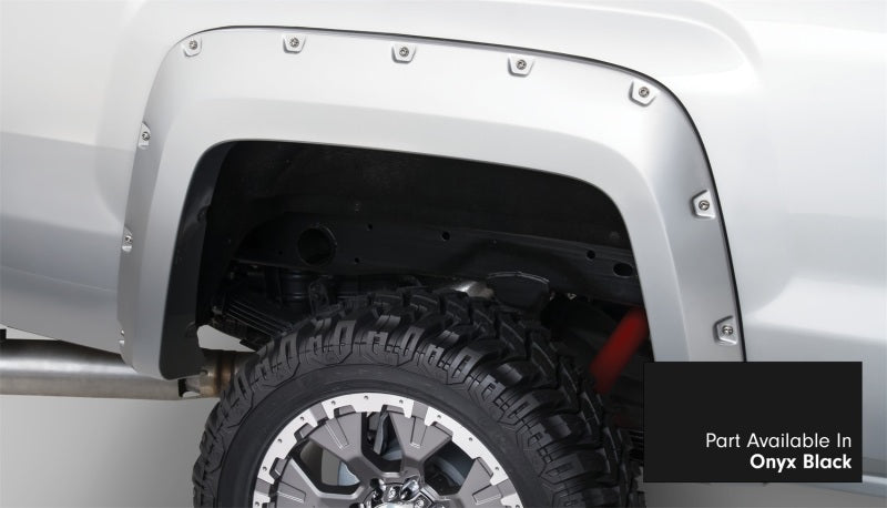 Bushwacker 16-18 GMC Sierra 1500 Pocket Style Flares 4pc - Onyx Black