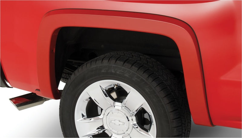 Bushwacker 15-18 Chevy Silverado 2500 HD Fleetside OE Style Flares - 4 pc - Silver Ice