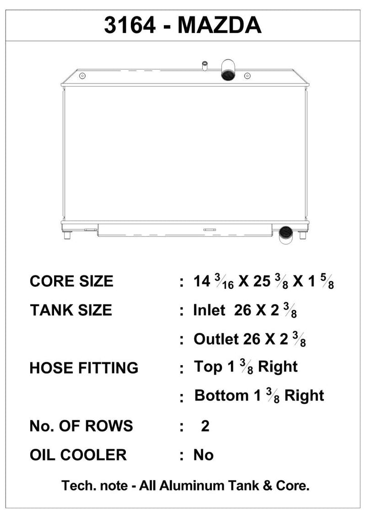 CSF 04-08 Mazda RX-8 Radiator