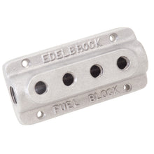 Load image into Gallery viewer, Edelbrock Fuel Block Quad As Cast