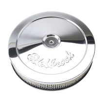 Load image into Gallery viewer, Edelbrock Air Cleaner Pro-Flo Series Round Steel Top Paper Element 10In Dia X 3 5In Chrome