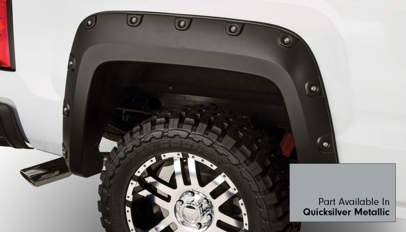 Bushwacker 15-15 GMC Sierra 1500 Boss Pocket Style Flares 4pc 69.3/78.8/97.6in Bed - Quicksilver