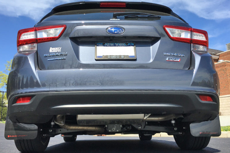 Rally Armor 2017+ Subaru Impreza UR Black Mud Flap w/ Blue Logo
