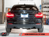 AWE Tuning BMW F22 M235i / M240i Touring Edition Axle-Back Exhaust - Diamond Black Tips (90mm)