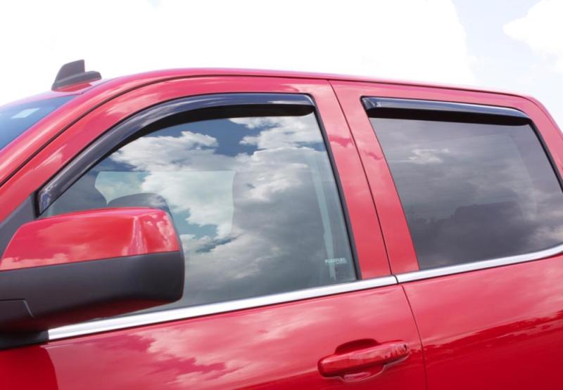 AVS 13-18 Nissan Sentra Ventvisor In-Channel Front & Rear Window Deflectors 4pc - Smoke
