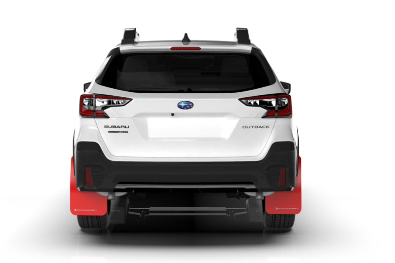 Rally Armor 20+ Subaru Outback UR Red Mud Flap w/ White Logo