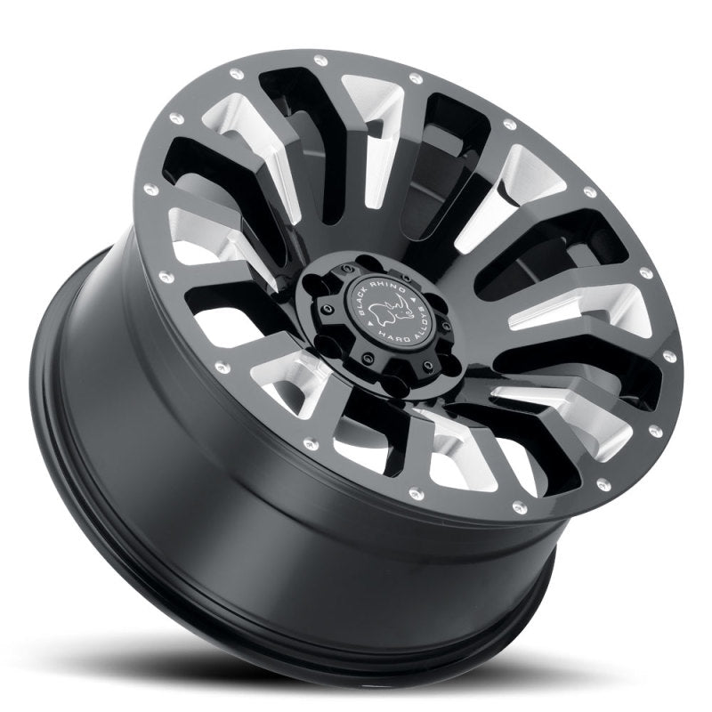 Black Rhino Pinatubo 20x9.5 6x139.7 ET06 CB 112.1 Gloss Black w/Milled Inside Window Wheel