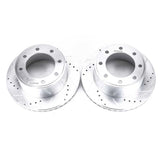 Power Stop 05-12 Ford F-250 Super Duty Rear Evolution Drilled & Slotted Rotors - Pair