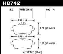 Load image into Gallery viewer, Hawk 12-15 Mercedes-Benz ML350/550 HPS 5.0 Rear Brake Pads