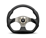 Momo Eagle Steering Wheel 350 mm - Black Leather/Anth Spokes