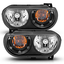 Load image into Gallery viewer, ANZO 2008-2014 Dodge Challenger Crystal Headlights Black