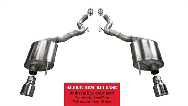 Corsa 15-16 Ford Mustang GT Convertible 5.0L V8 Polished Sport Axle-Back Exhaust