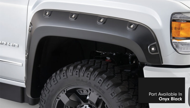 Bushwacker 16-16 GMC Sierra 2500 HD Boss Pocket Style Flares 4pc 78.8/97.6in Bed - Onyx Black