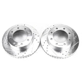 Power Stop 05-12 Ford F-250 Super Duty Front Evolution Drilled & Slotted Rotors - Pair