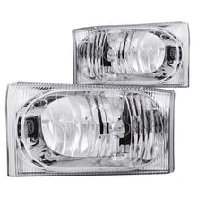 Load image into Gallery viewer, ANZO 2000-2004 Ford Excursion Crystal Headlights Chrome 2pc