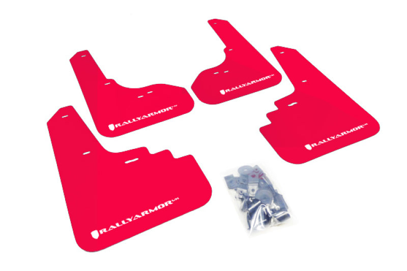 Rally Armor 2005-2009 Legacy GT and Outback UR Red Mud Flap w/ White Logo
