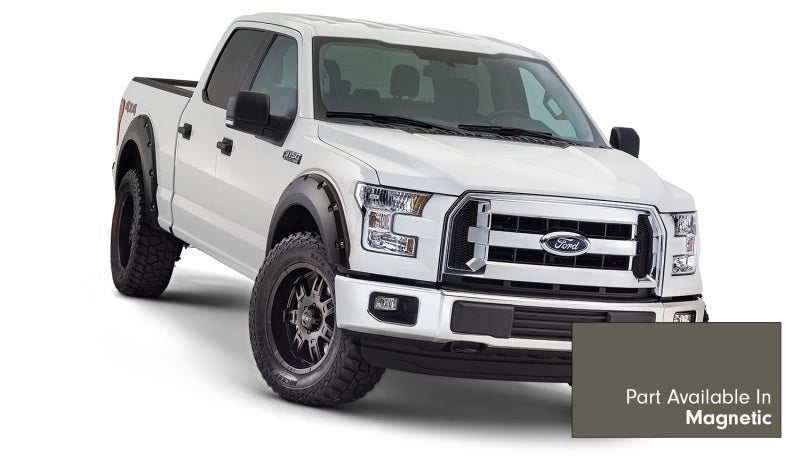 Bushwacker 16-17 Ford F-150 Styleside Pocket Style Flares 4pc 78.9/67.1/97.6in Bed - Magnetic