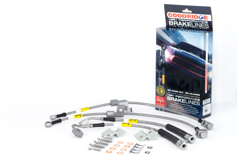 Goodridge 2015 Ford Mustang All Models G-Stop Stainless Steel Brake Lines