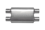 Gibson CFT Superflow Dual/Dual Oval Muffler - 4x9x13in/3in Inlet/2.5in Outlet - Stainless