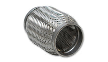 Load image into Gallery viewer, Vibrant SS Flex Coupling with Inner Braid Liner 1.5in inlet/outlet x 4in flex length