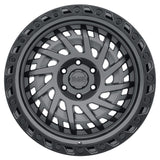 Black Rhino Shredder 18x9.5 6x139.7 ET12 CB 112.1 Matte Gunmetal w/Black Lip Edge Wheel