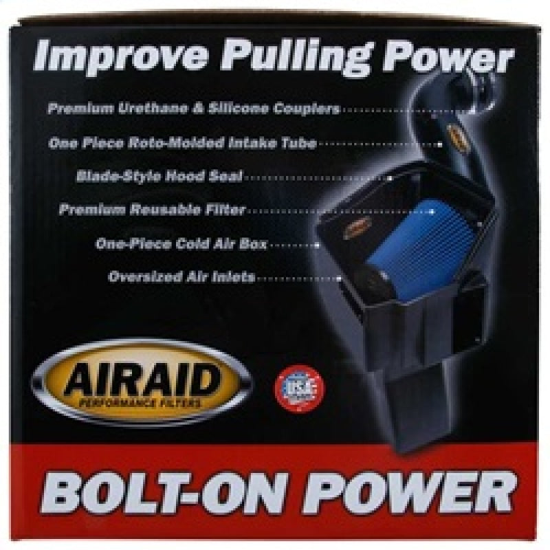 Airaid 09-13 GM Truck/SUV (w/ Elec Fan/excl 11 6.0L) CAD Intake System w/ Tube (Dry / Blue Media)